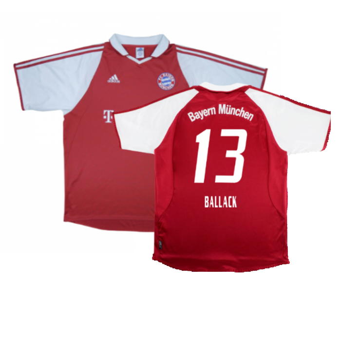 Bayern Munich 2003-04 Home Shirt (XXL) Makaay #10 (Very Good) (Ballack 13)