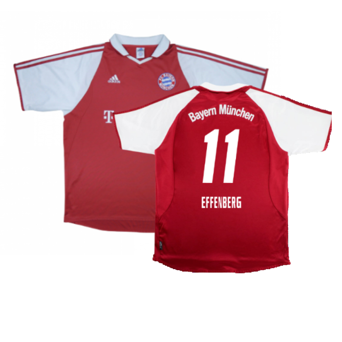 Bayern Munich 2003-04 Home Shirt (XXL) Makaay #10 (Very Good) (Effenberg 11)