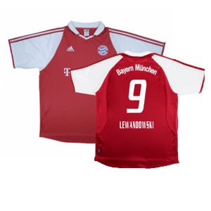 Bayern Munich 2003-04 Home Shirt (XXL) Makaay #10 (Very Good) (Lewandowski 9)_0