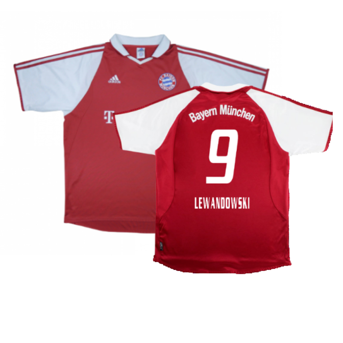 Bayern Munich 2003-04 Home Shirt (Good) (Lewandowski 9)