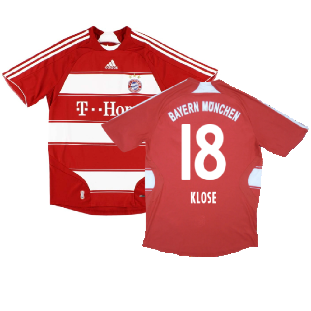 Bayern Munich 2007-09 Home Shirt (M) (Excellent) (Klose 18)_0