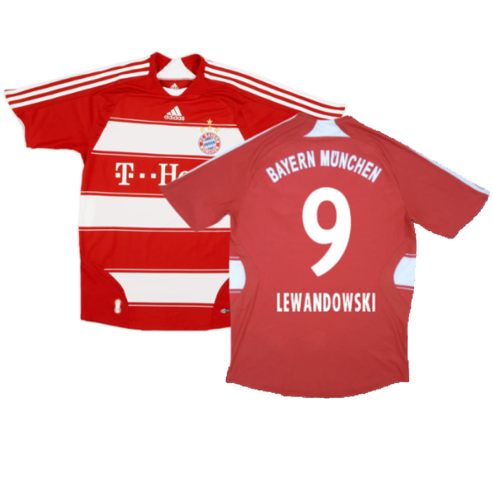 Bayern Munich 2007-09 Home Shirt (XL Boys) Schweinsteiger #31 (Good) (Lewandowski 9)