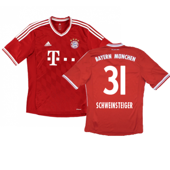 Bayern Munich 2013-14 Home Shirt (S) (Excellent) (Schweinsteiger 31)