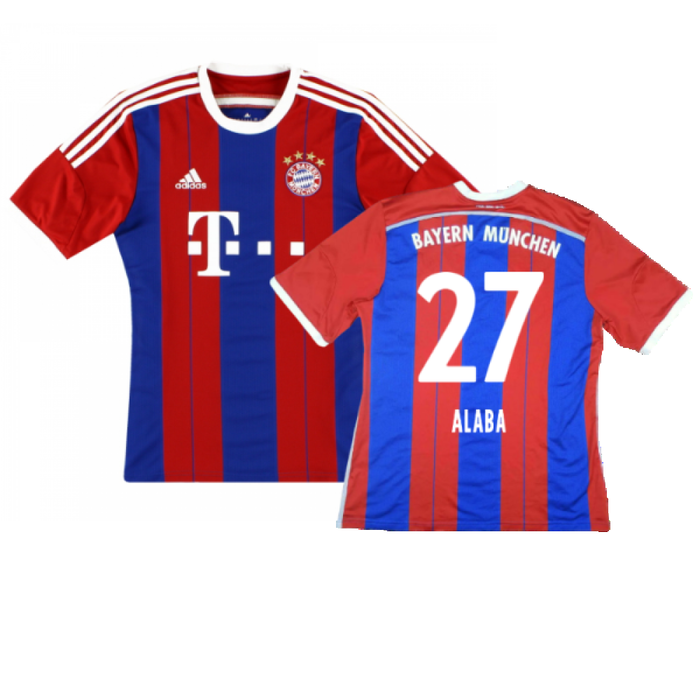 Bayern Munich 2014-15 Home Shirt (S) (Mint) (Alaba 27)