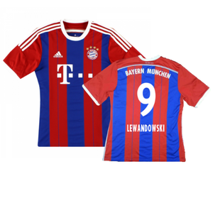 Bayern Munich 2014-15 Home Shirt (S) (Mint) (Lewandowski 9)_0