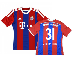 Bayern Munich 2014-15 Home Shirt (S) (Mint) (Schweinsteiger 31)_0