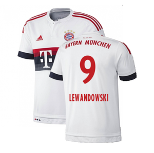 Bayern Munich 2015-16 Away Shirt (2XL) (Good) (Lewandowski 9)_0