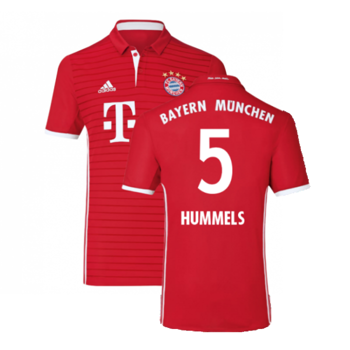 Bayern Munich 2016-17 Home Shirt (Excellent) (Hummels 5)