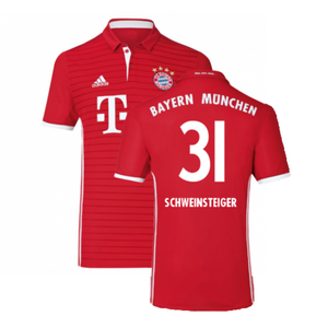 Bayern Munich 2016-17 Home Shirt (Excellent) (Schweinsteiger 31)_0