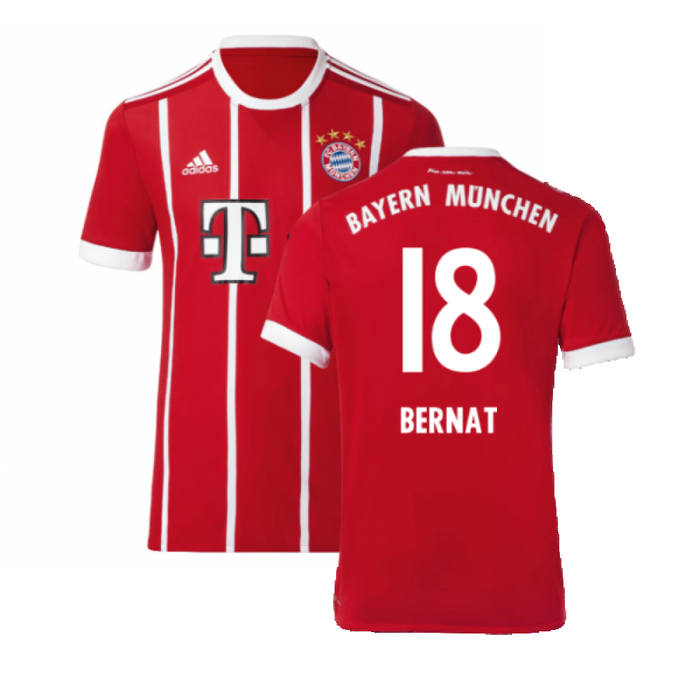 Bayern Munich 2017-18 Home Shirt (Excellent) (Bernat 18)