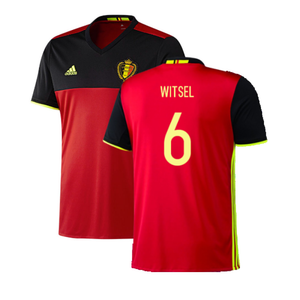 2016-2017 Belgium Home Adidas Football Shirt (xl) (Good) (Witsel 6)_0