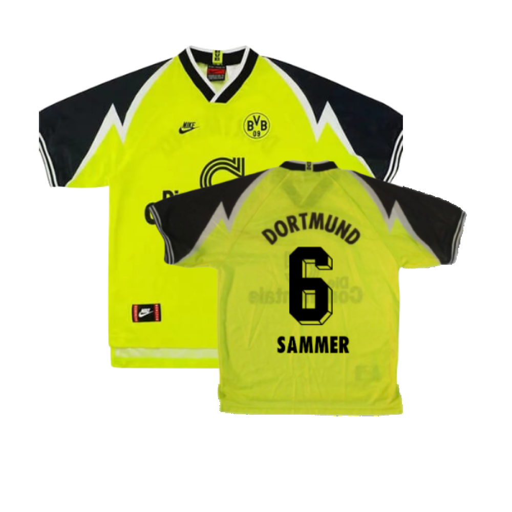 Borussia Dortmund 1995-96 Home Shirt (S) (Excellent) (Sammer 6)_0
