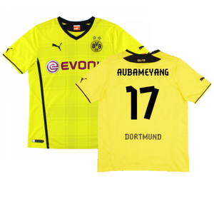 Borussia Dortmund 2013-14 Home Shirt (XL) (Very Good) (Aubameyang 17)_0