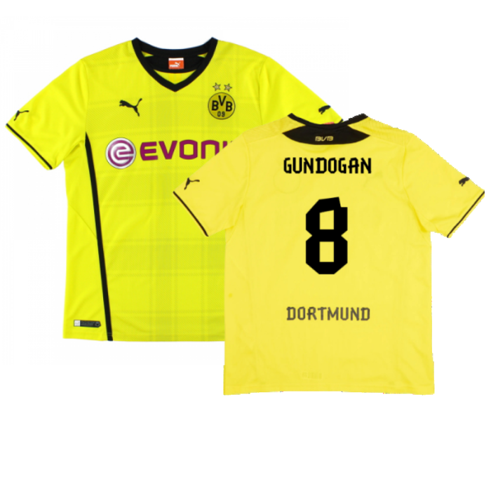 Borussia Dortmund 2013-14 Home Shirt (XL) (Very Good) (Gundogan 8)