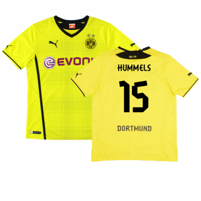 Borussia Dortmund 2013-14 Home Shirt (Very Good) (Hummels 15)