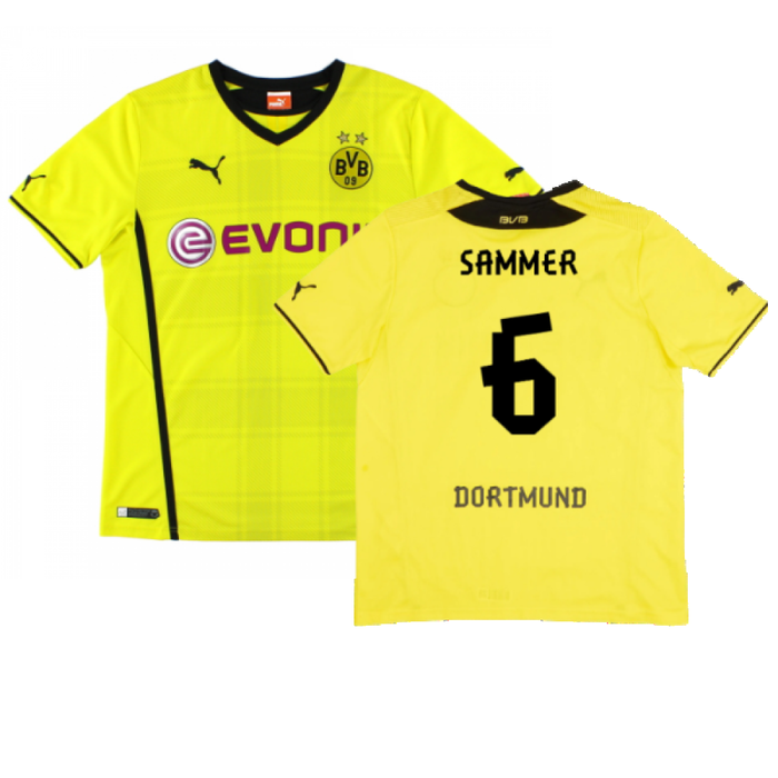 Borussia Dortmund 2013-14 Home Shirt (XL) (Very Good) (Sammer 6)