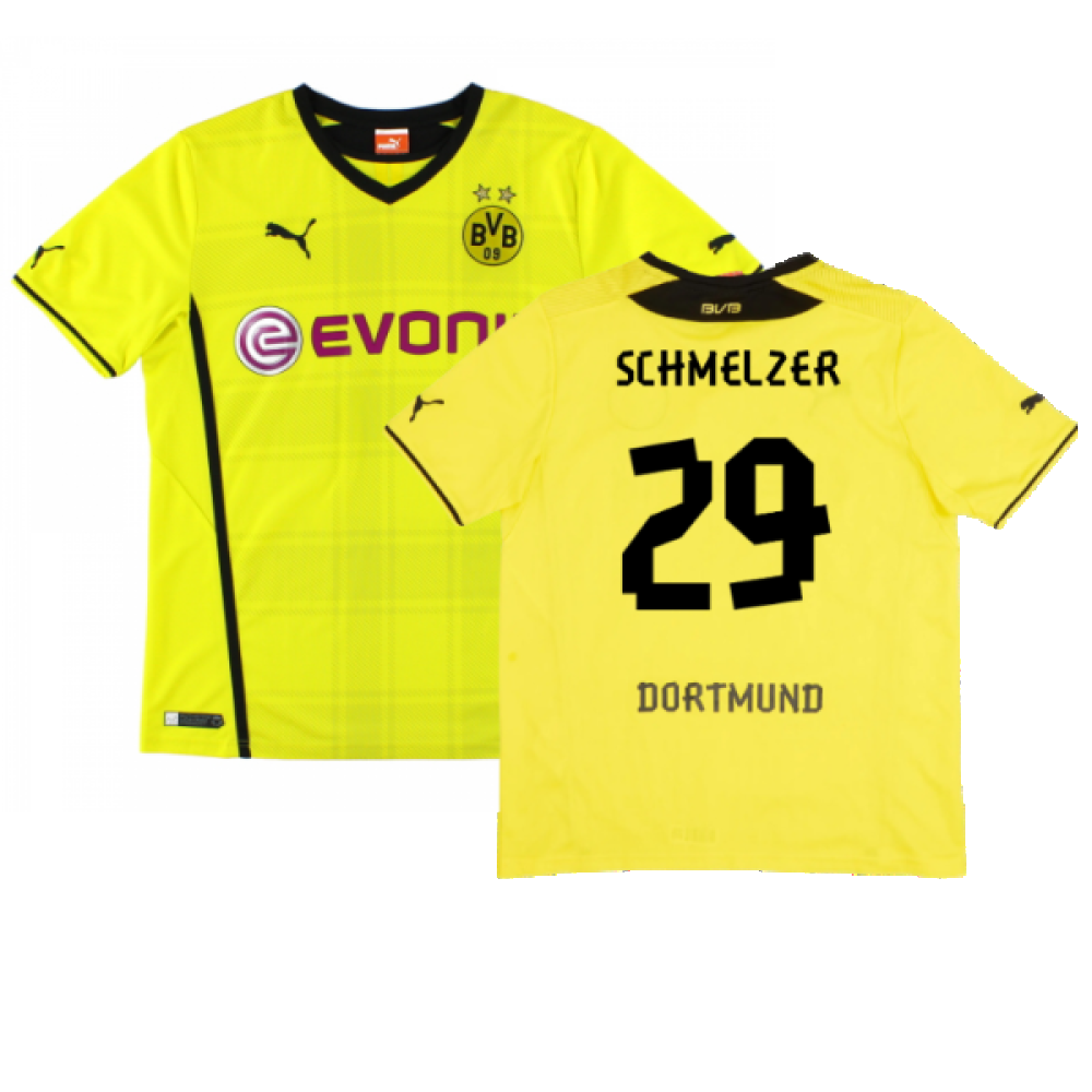 Borussia Dortmund 2013-14 Home Shirt (Very Good) (Schmelzer 29)_0