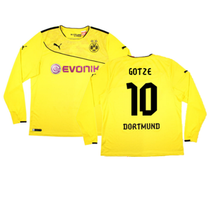 Borussia Dortmund 2013-14 Special Winter Edition Long Sleeve Home Shirt (2XL) (Very Good) (Gotze 10)_0