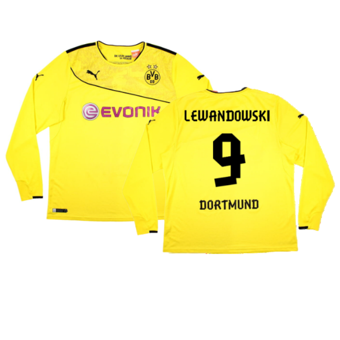 Borussia Dortmund 2013-14 Special Winter Edition Long Sleeve Home Shirt (2XL) (Very Good) (Lewandows