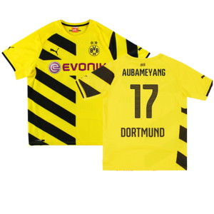 Borussia Dortmund 2014-15 Home Shirt (2XL) (Very Good) (Aubameyang 17)_0