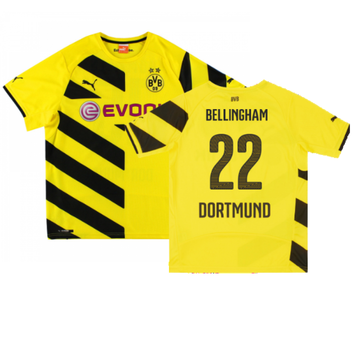 Borussia Dortmund 2014-15 Home Shirt (Very Good) (Bellingham 22)