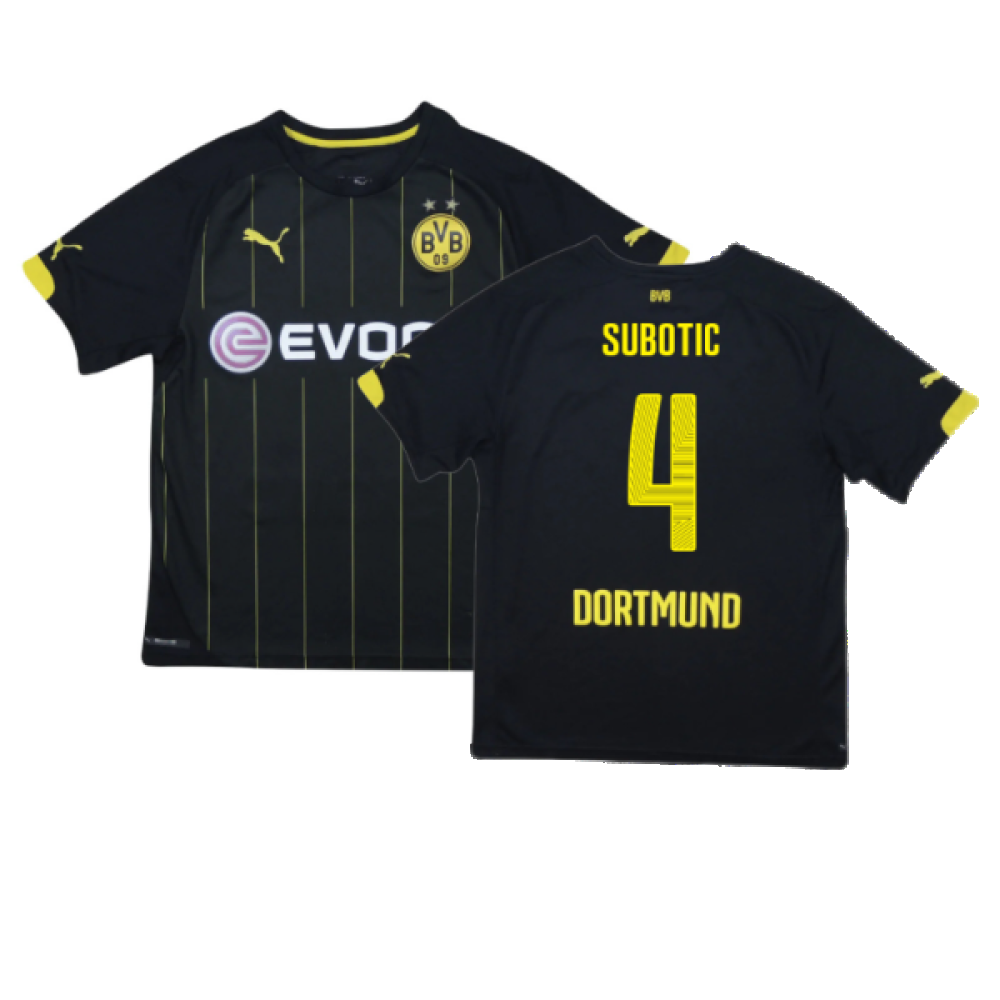 Borussia Dortmund 2014-16 Away Shirt (M) (Very Good) (Subotic 4)_0