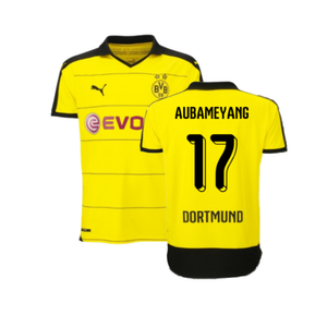 Borussia Dortmund 2015-16 Home Shirt (Excellent) (Aubameyang 17)_0