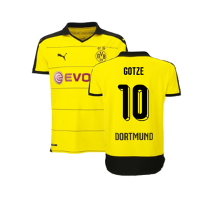 Borussia Dortmund 2015-16 Home Shirt ((Excellent) XL) (Gotze 10)_0