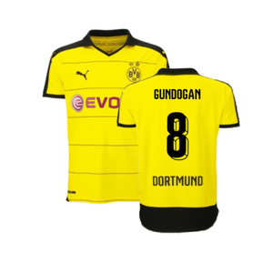 Borussia Dortmund 2015-16 Home Shirt ((Excellent) XL) (Gundogan 8)_0