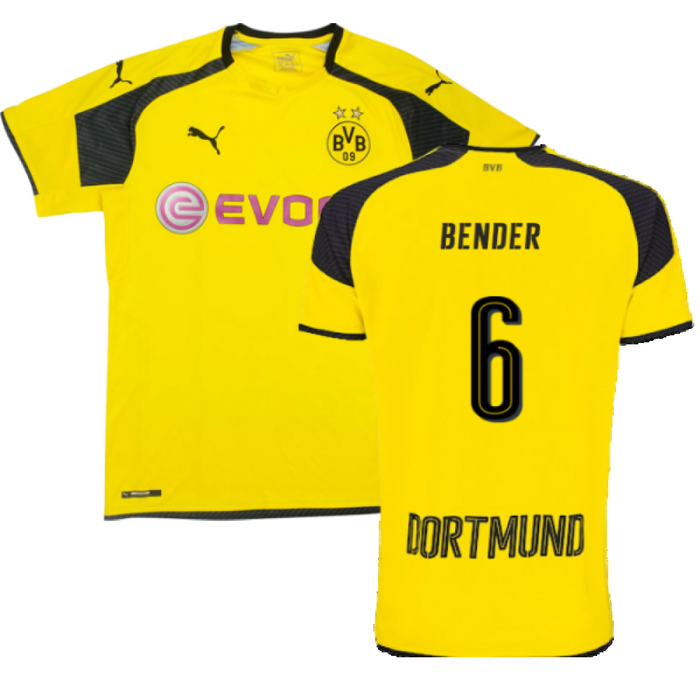 Borussia Dortmund 2016-17 Champions League Home Shirt (Very Good) (Bender 6)