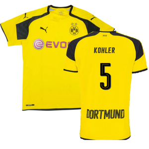 Borussia Dortmund 2016-17 Champions League Home Shirt (Very Good) (Kohler 5)_0