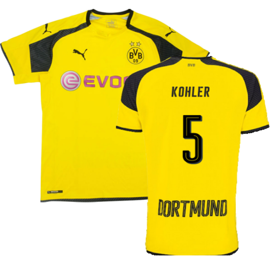 Borussia Dortmund 2016-17 European Home Shirt (XXL) (Excellent) (Kohler 5)_0