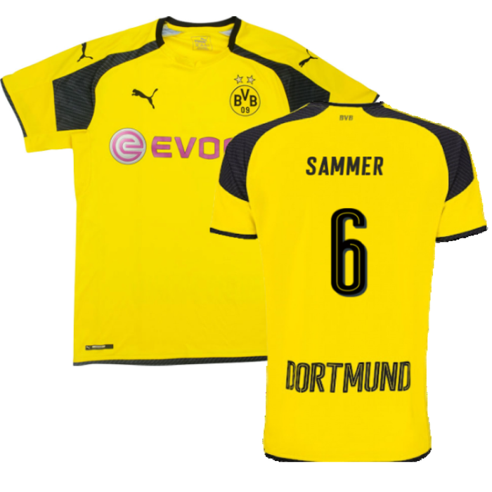 Borussia Dortmund 2016-17 Champions League Home Shirt (Very Good) (Sammer 6)