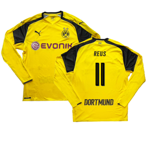 Borussia Dortmund 2016-17 Long Sleeve European Home Shirt (L) (Reus 11) (Excellent)_0