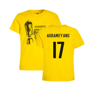 Borussia Dortmund 2016-17 Puma German Cup T Shirt (L) (Aubameyang 17) (BNWT)_0