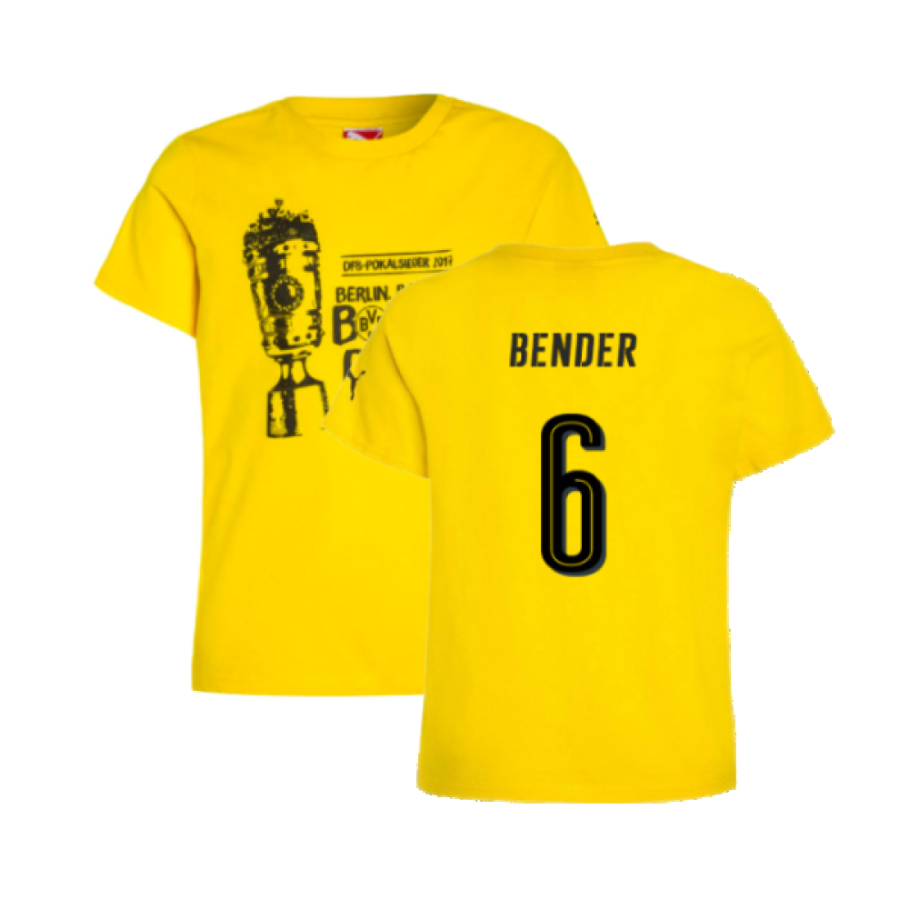Borussia Dortmund 2016-17 Puma German Cup T Shirt (L) (Bender 6) (BNWT)_0