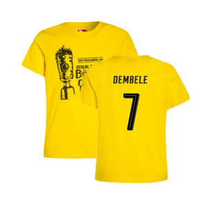 Borussia Dortmund 2016-17 Puma German Cup T Shirt (L) (Dembele 7) (BNWT)_0