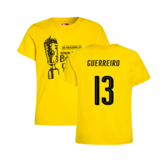 Borussia Dortmund 2016-17 Puma German Cup T Shirt (L) (Guerreiro 13) (BNWT)_0