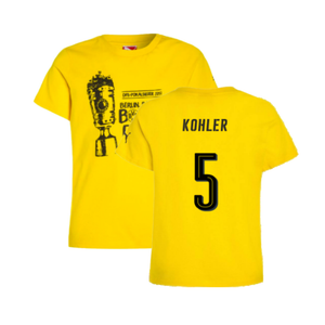 Borussia Dortmund 2016-17 Puma German Cup T Shirt (L) (Kohler 5) (BNWT)_0