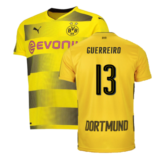 Borussia Dortmund 2017-18 Home Shirt (L) (Excellent) (Guerreiro 13)