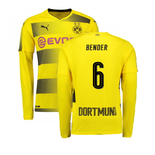 Borussia Dortmund 2017-18 Long Sleeve Home Shirt (S) (Excellent) (Bender 6)_0