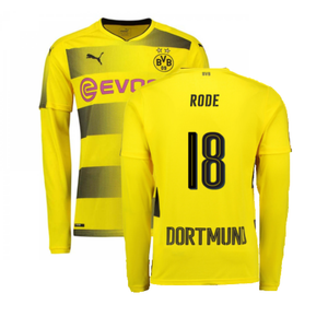 Borussia Dortmund 2017-18 Long Sleeve Home Shirt (S) (Excellent) (Rode 18)_0