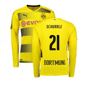 Borussia Dortmund 2017-18 Long Sleeve Home Shirt (S) (Excellent) (Schurrle 21)_0