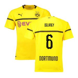 Borussia Dortmund 2018-19 European/Cup Home Shirt (L) (Very Good) (Delaney 6)_0