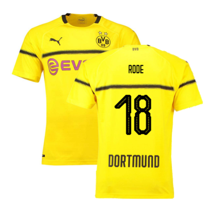 Borussia Dortmund 2018-19 European/Cup Home Shirt (L) (Very Good) (Rode 18)