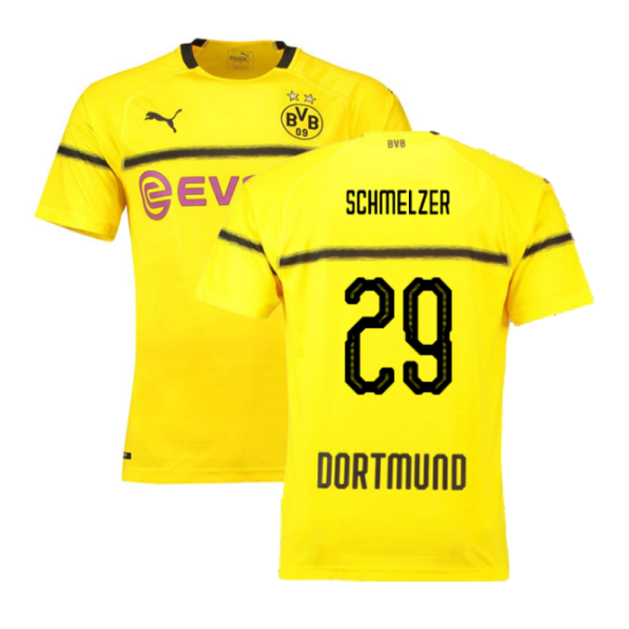 Borussia Dortmund 2018-19 European/Cup Home Shirt (L) (Very Good) (Schmelzer 29)