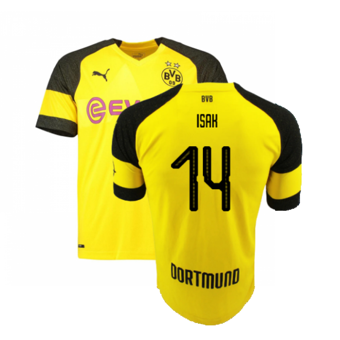 Borussia Dortmund 2018-19 Home Shirt (Excellent) (Isak 14)