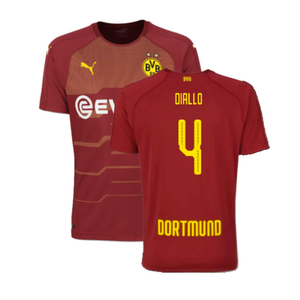 Borussia Dortmund 2018-19 Third Shirt (S) (Mint) (Diallo 4)_0