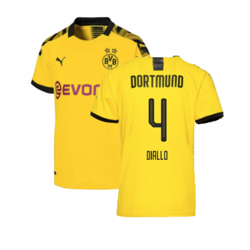 Borussia Dortmund 2019-20 Home Shirt (L) (Excellent) (DIALLO 4)_0
