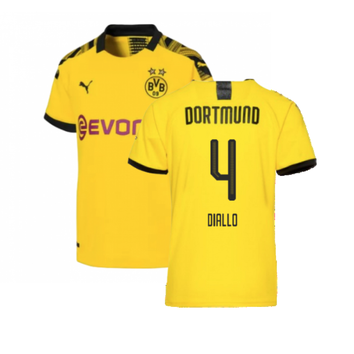 Borussia Dortmund 2019-20 Home Shirt (L) (Excellent) (DIALLO 4)